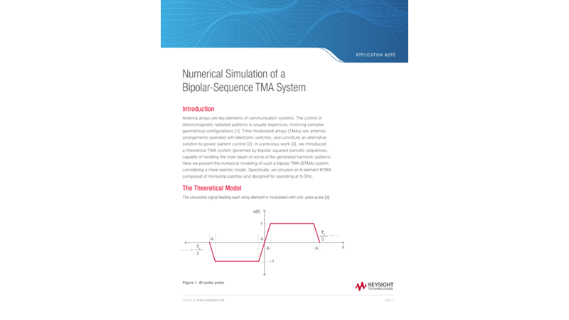 Numerical Simulation of a Bipolar-Sequence TMA System